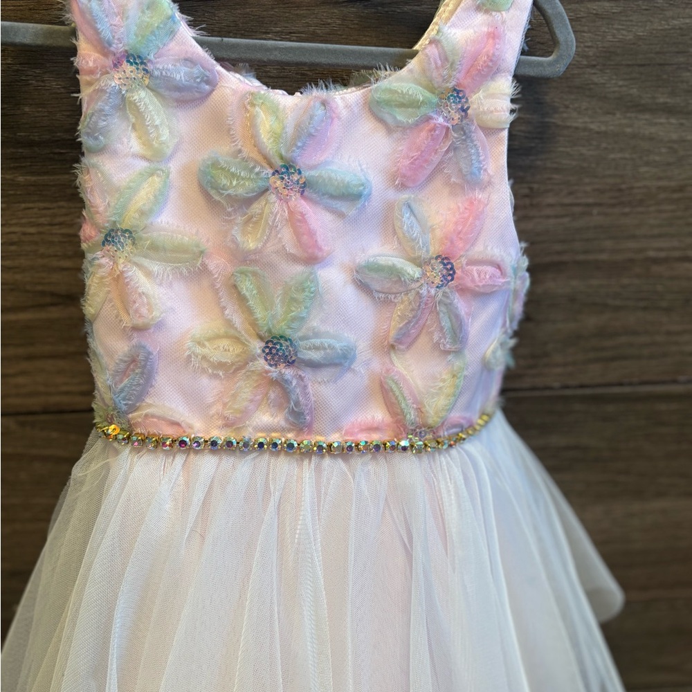 American Princess Pink and Blue Formal Sundress